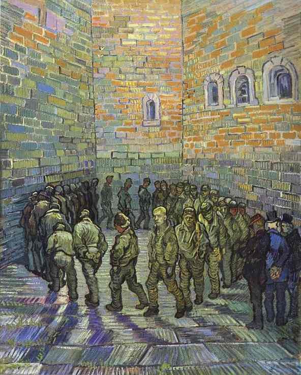 Vincent van Gogh The Prison Courtyard